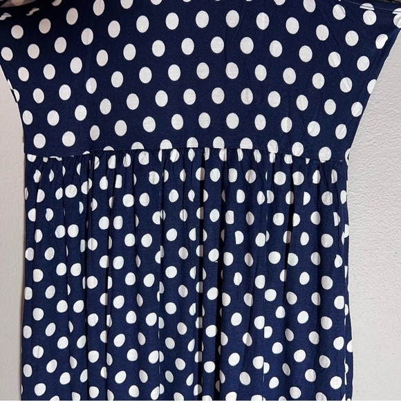 Euovmy Women's Sleeveless Dress Casual Loose Summer Maxi with Polka Dot Size S - Picture 8 of 12